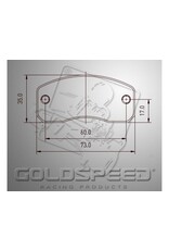 Goldspeed Goldspeed brake pad set KZ front / mini rear