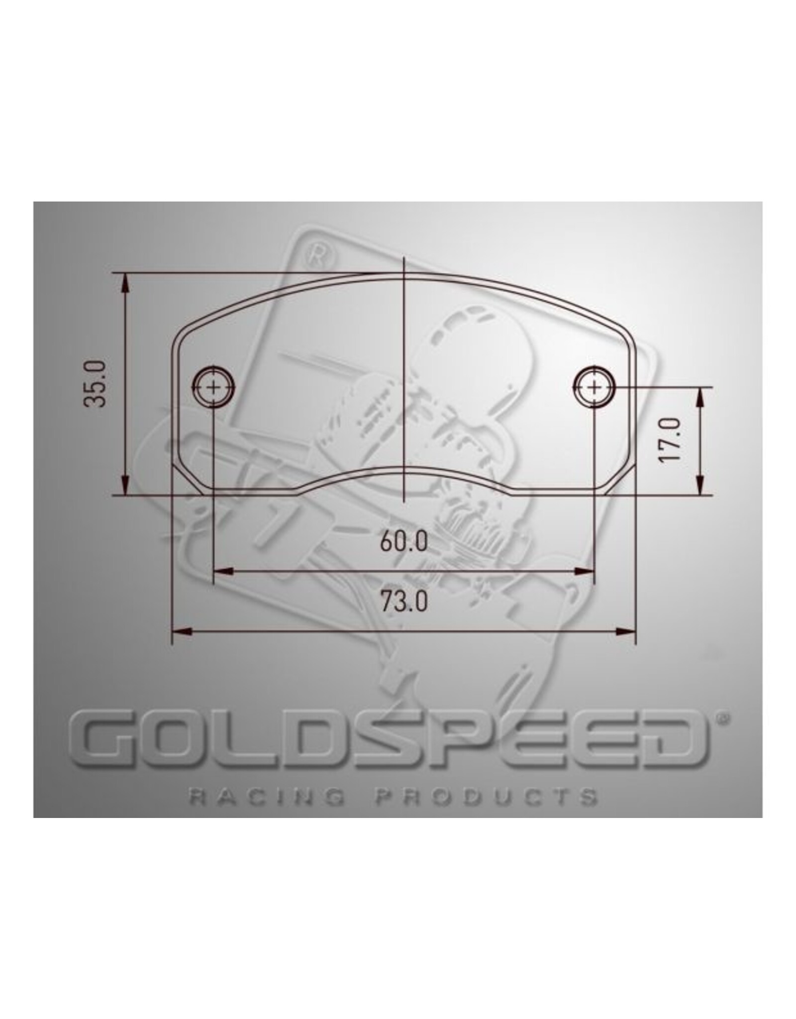 Goldspeed Goldspeed remblok set MS Kart kz voor / mini achter