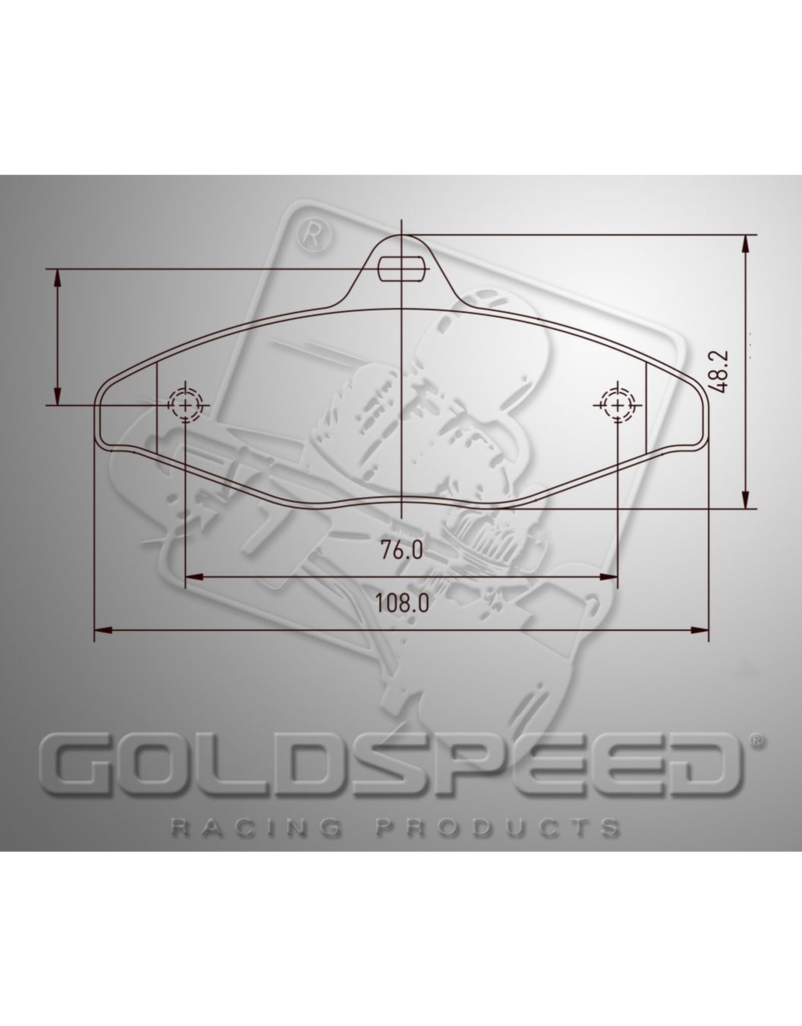 Goldspeed Goldspeed brake pad set Type 450
