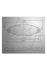 Goldspeed Goldspeed brake pad set Type EA / MBA