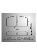 Goldspeed Goldspeed brake pad set Type Kombikart / Landia