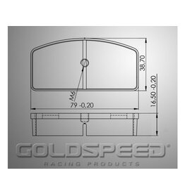 Goldspeed Goldspeed remblok set Type Kombikart / Landia