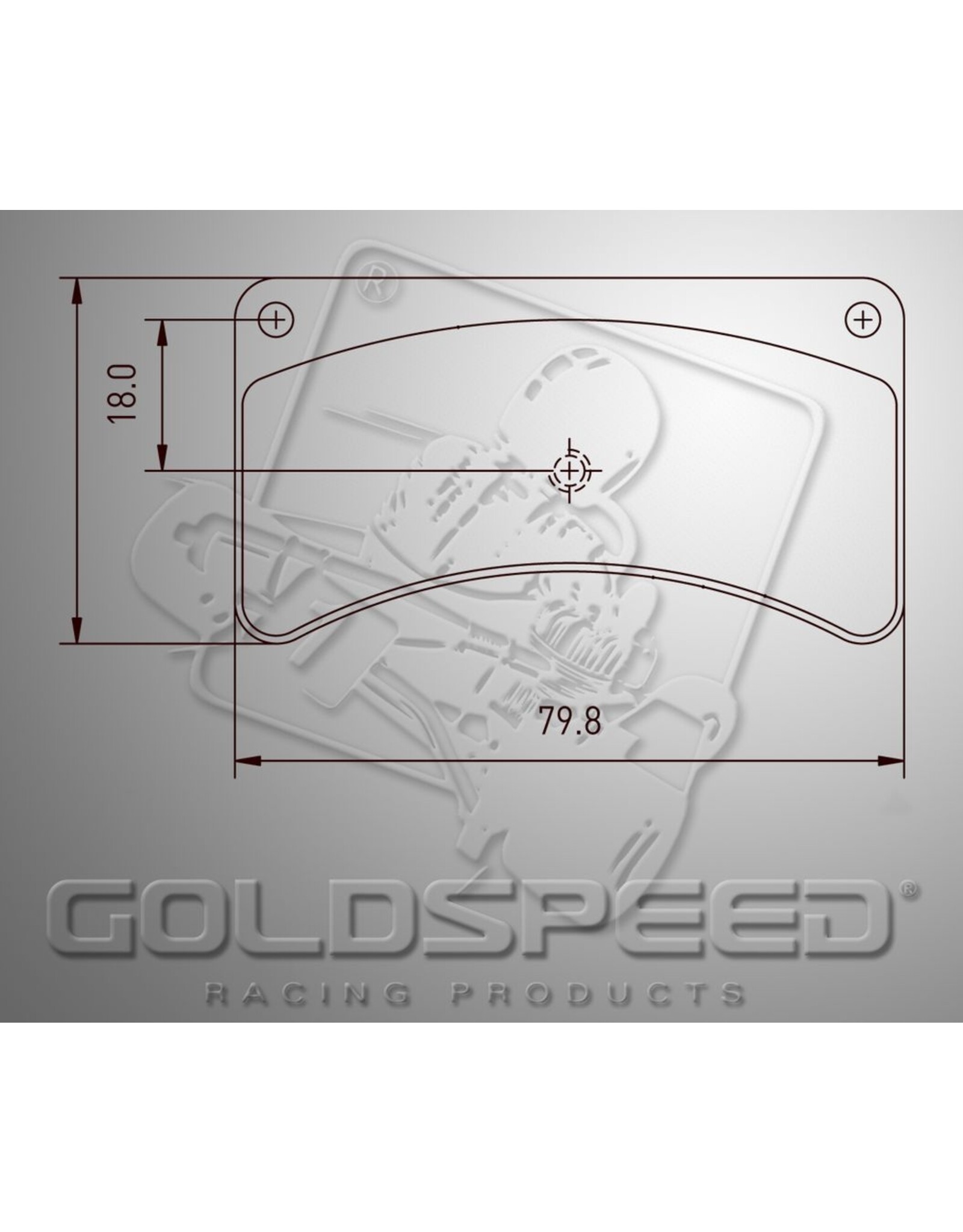 Goldspeed Goldspeed brake pad set Type Kellgate  4 & 5 rear
