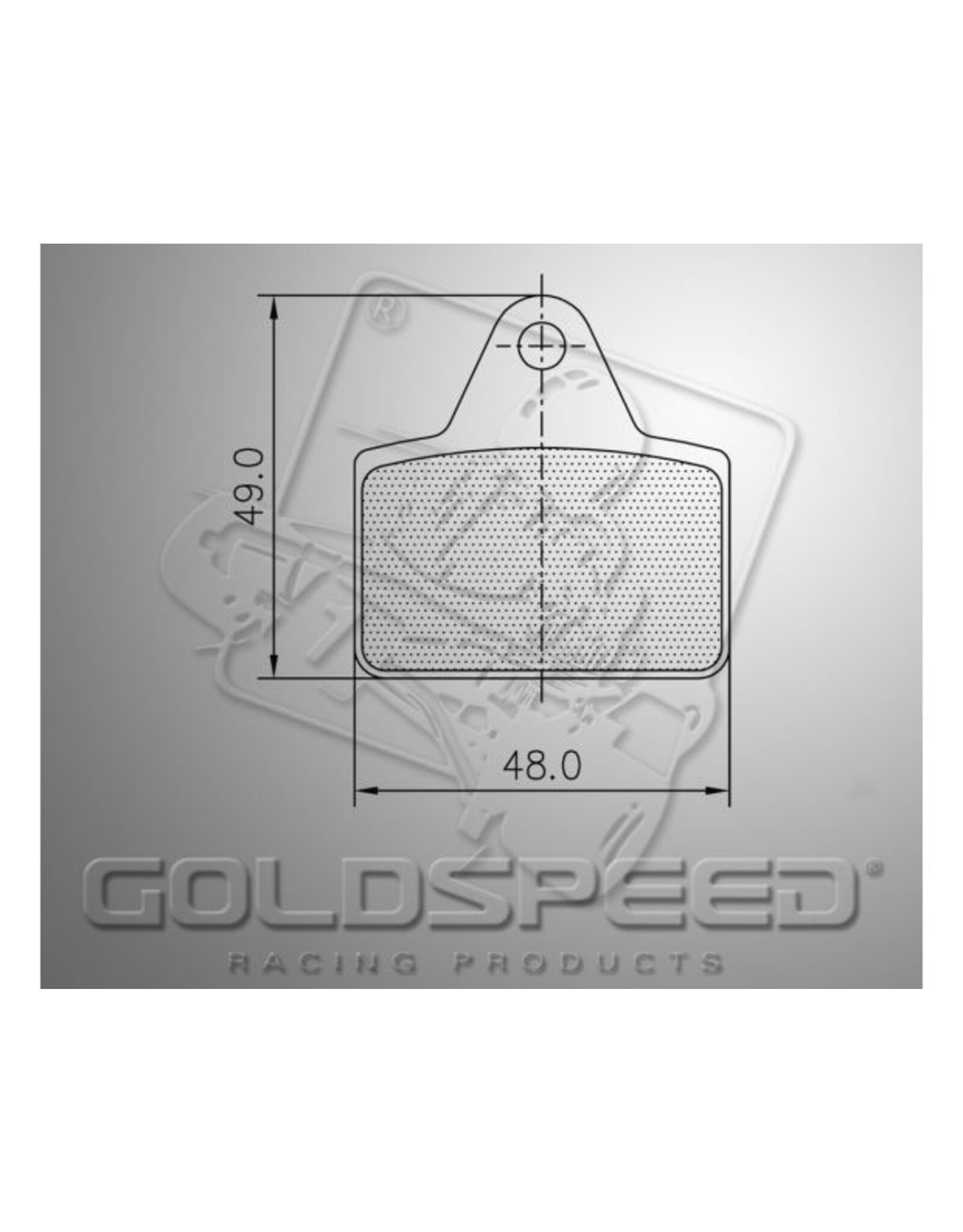 Goldspeed Goldspeed brake pad set Type Lenzokart rear