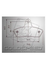 Goldspeed Goldspeed remblok set Haase kart voor