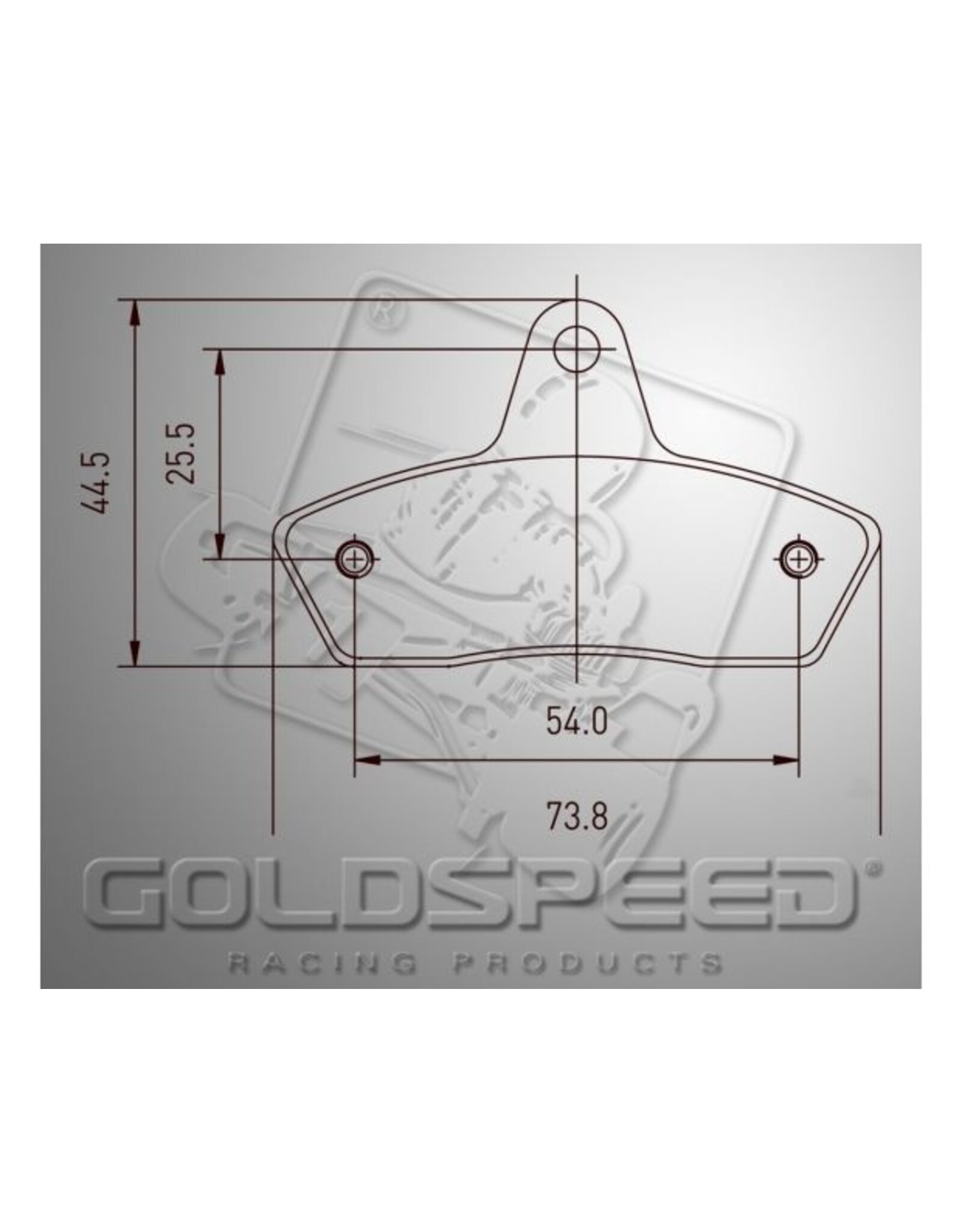 Goldspeed Goldspeed brake pad set Haase front