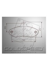 Goldspeed Goldspeed brake pad set EA COMP-FIRST-WK TYPE REAR