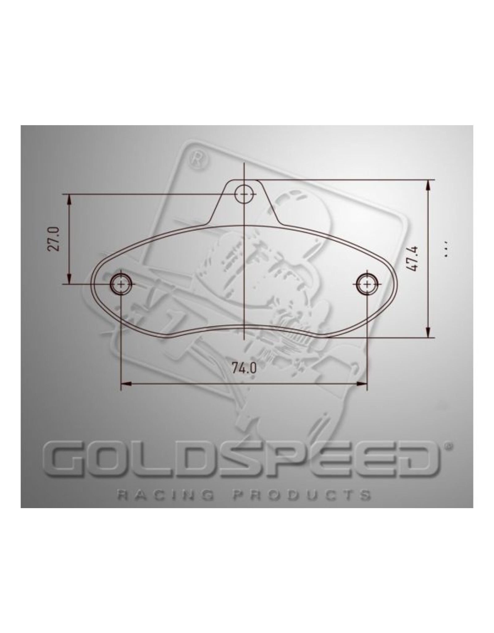 Goldspeed Goldspeed brake pad set EA COMP-FIRST-WK TYPE REAR