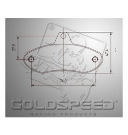 Goldspeed Goldspeed remblok set EA COMP-FIRST-WK TYPE REAR