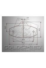 Goldspeed Goldspeed brake pad set SKM-EVO-2 TYPE