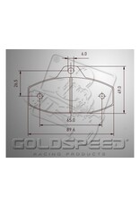 Goldspeed Goldspeed remblok set SKM-EVO-2 TYPE