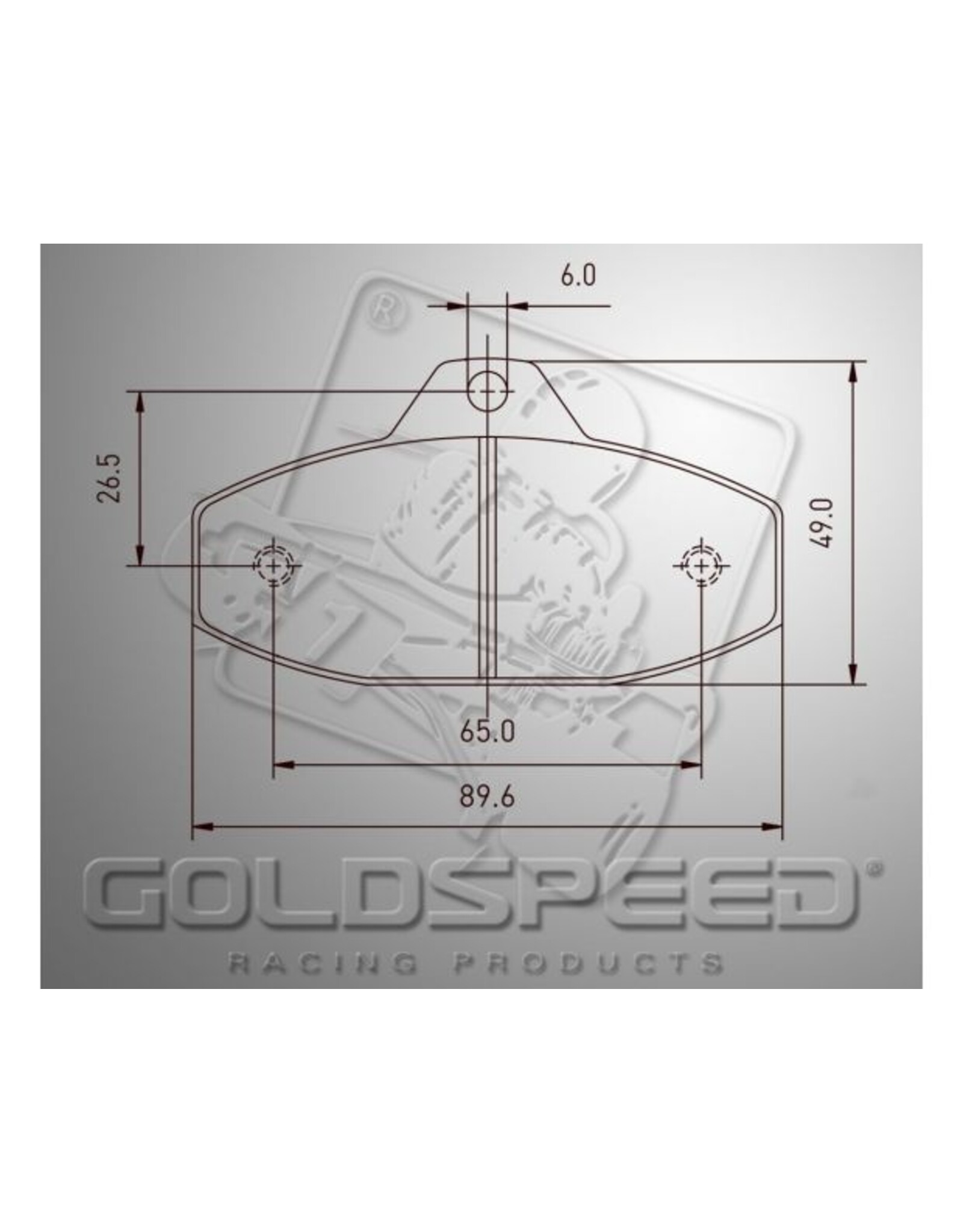 Goldspeed Goldspeed brake pad set SKM-EVO-2 TYPE