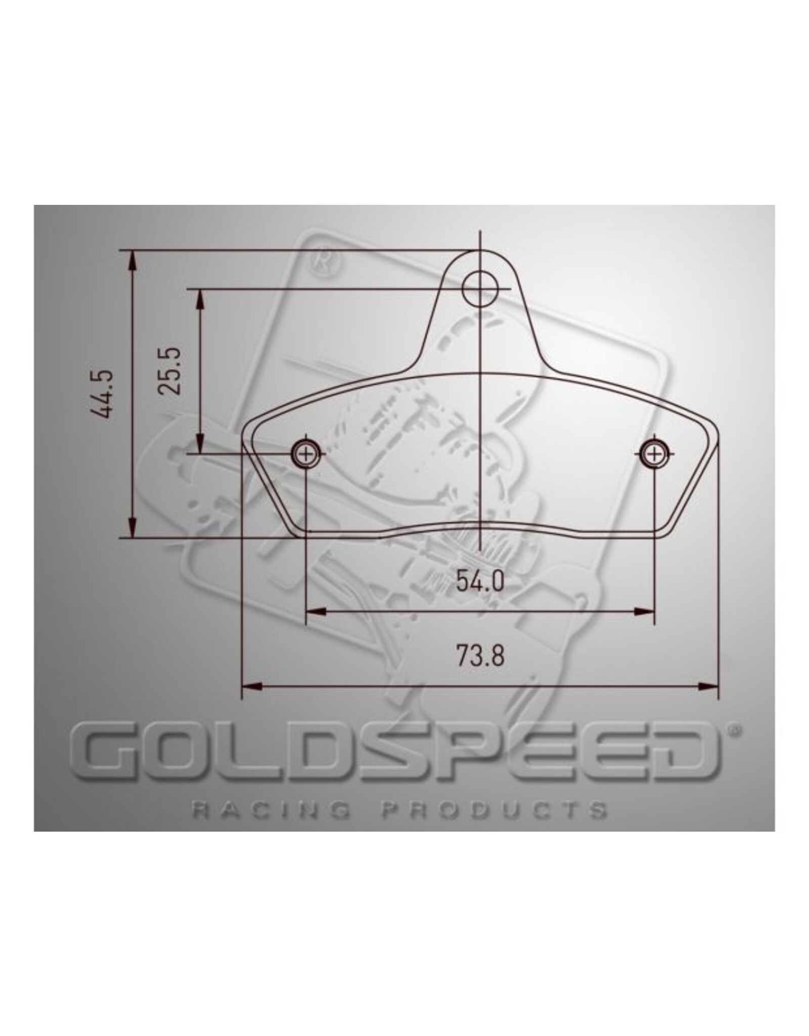 Goldspeed Goldspeed brake pad set HAASE-INTRE-BIREL-PAROLIN-SKM TYPE