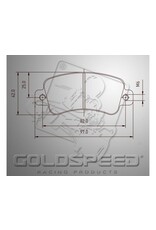 Goldspeed Goldspeed brake pad set KART COMPONENT