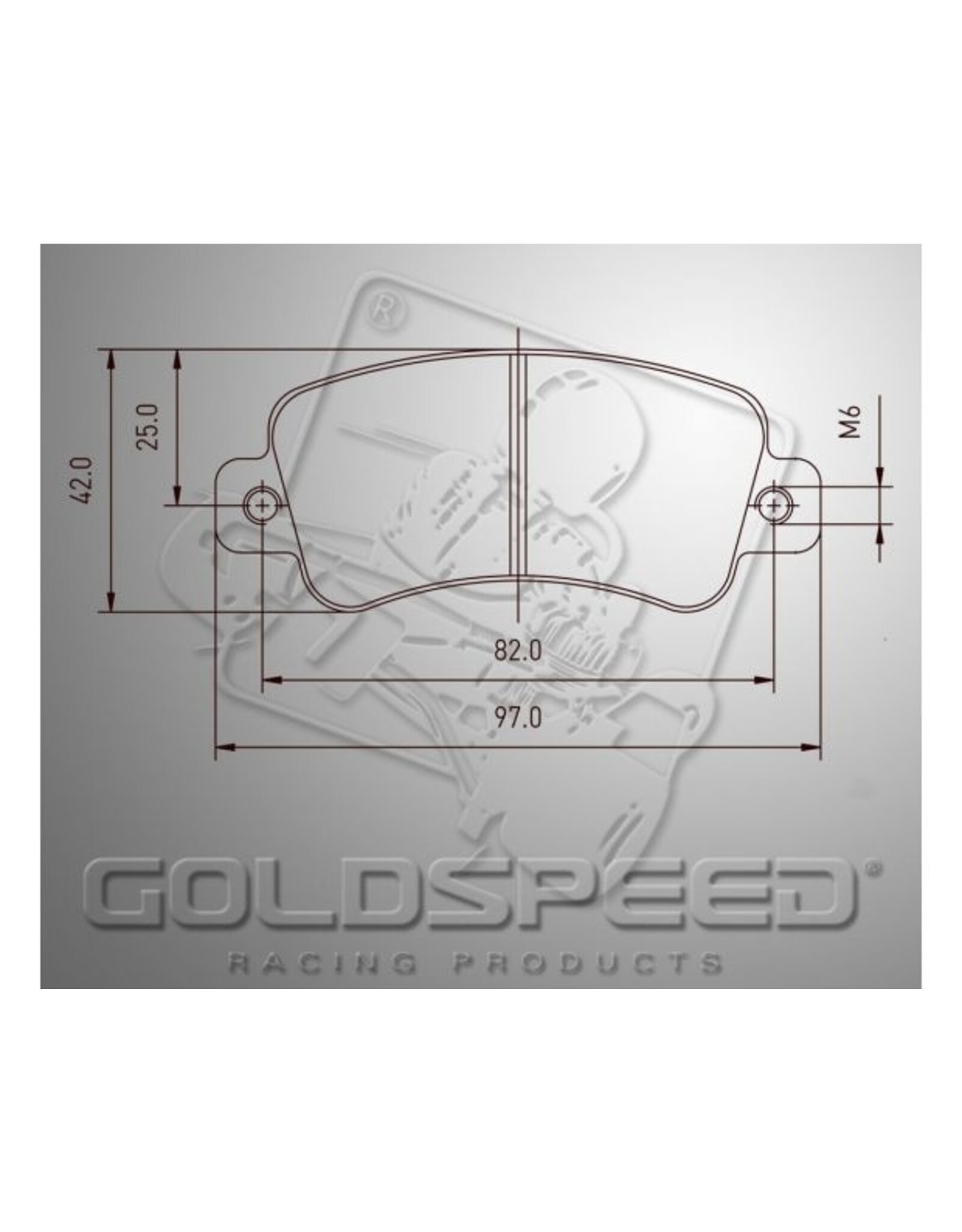 Goldspeed Goldspeed brake pad set KART COMPONENT