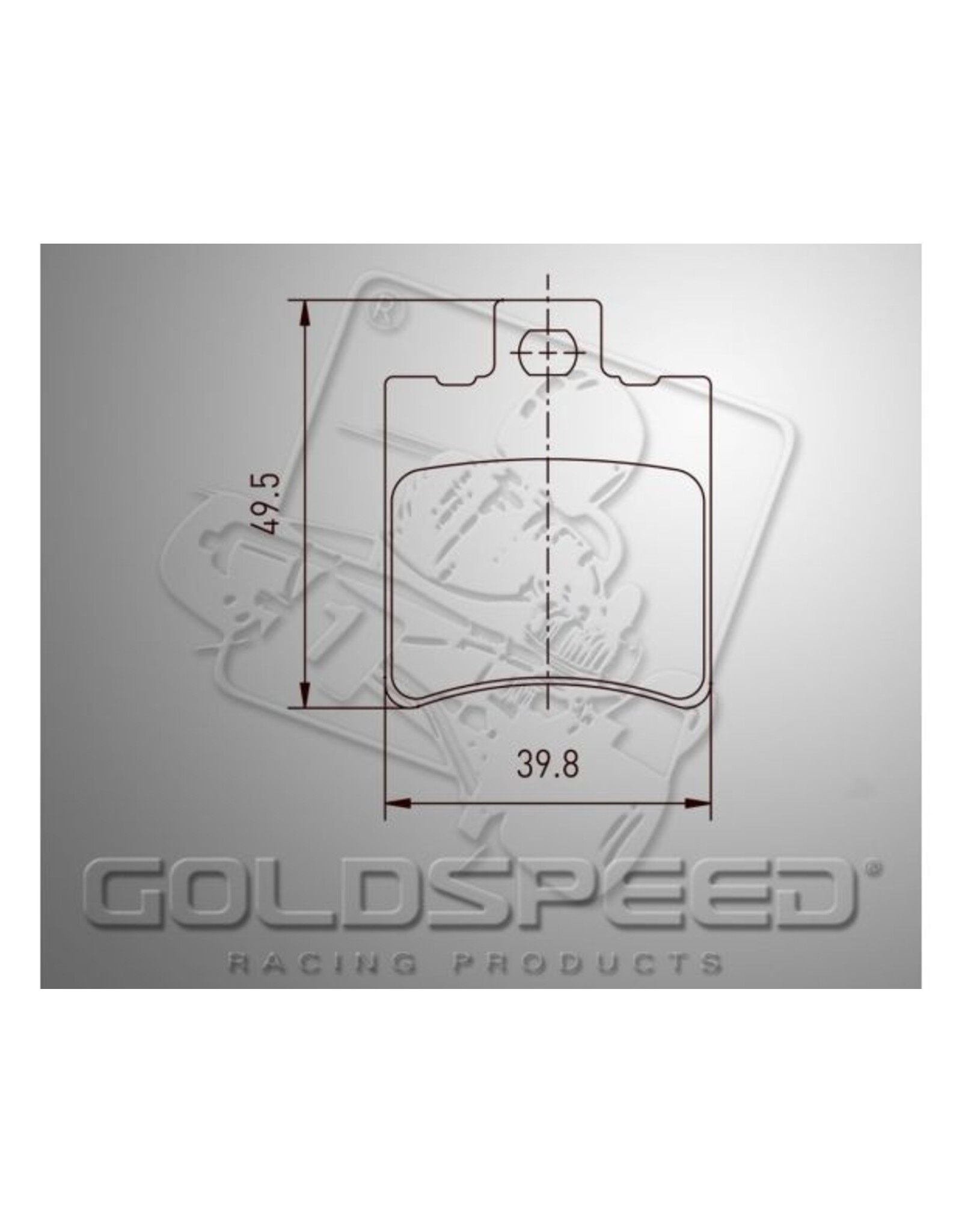 Goldspeed Goldspeed brake pad set ENERGY CORSE-KELGATE TYPE FRONT