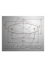 Goldspeed Goldspeed remblok set EA-BIREL-FIRST TYPE REAR