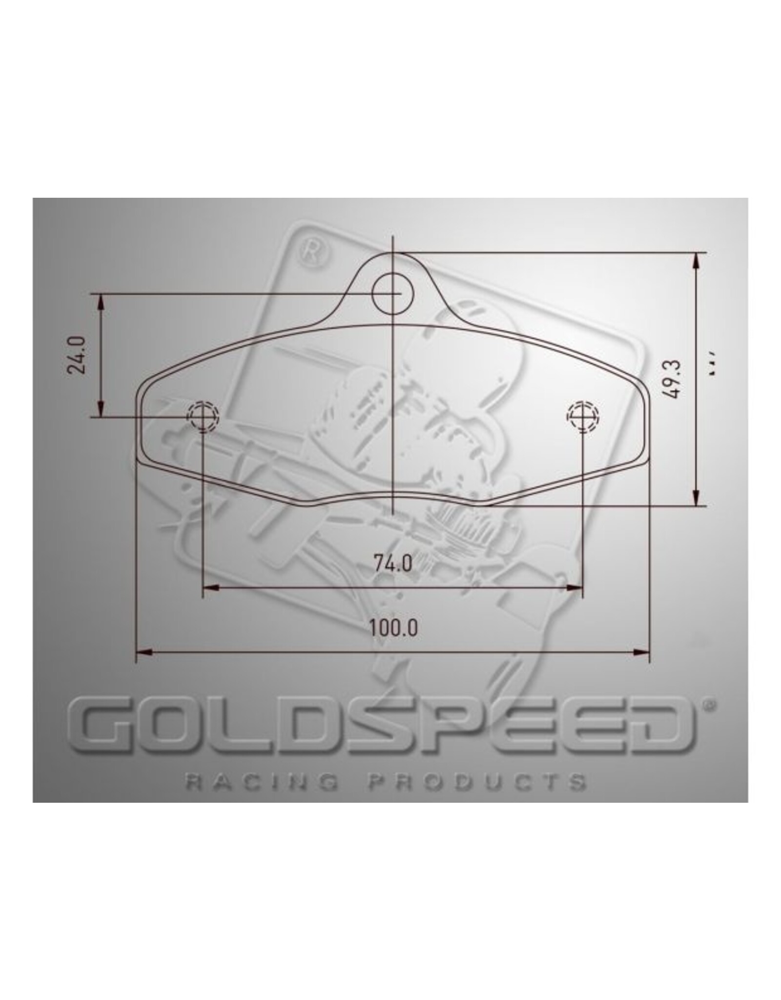 Goldspeed Goldspeed remblok set EA-BIREL-FIRST TYPE REAR