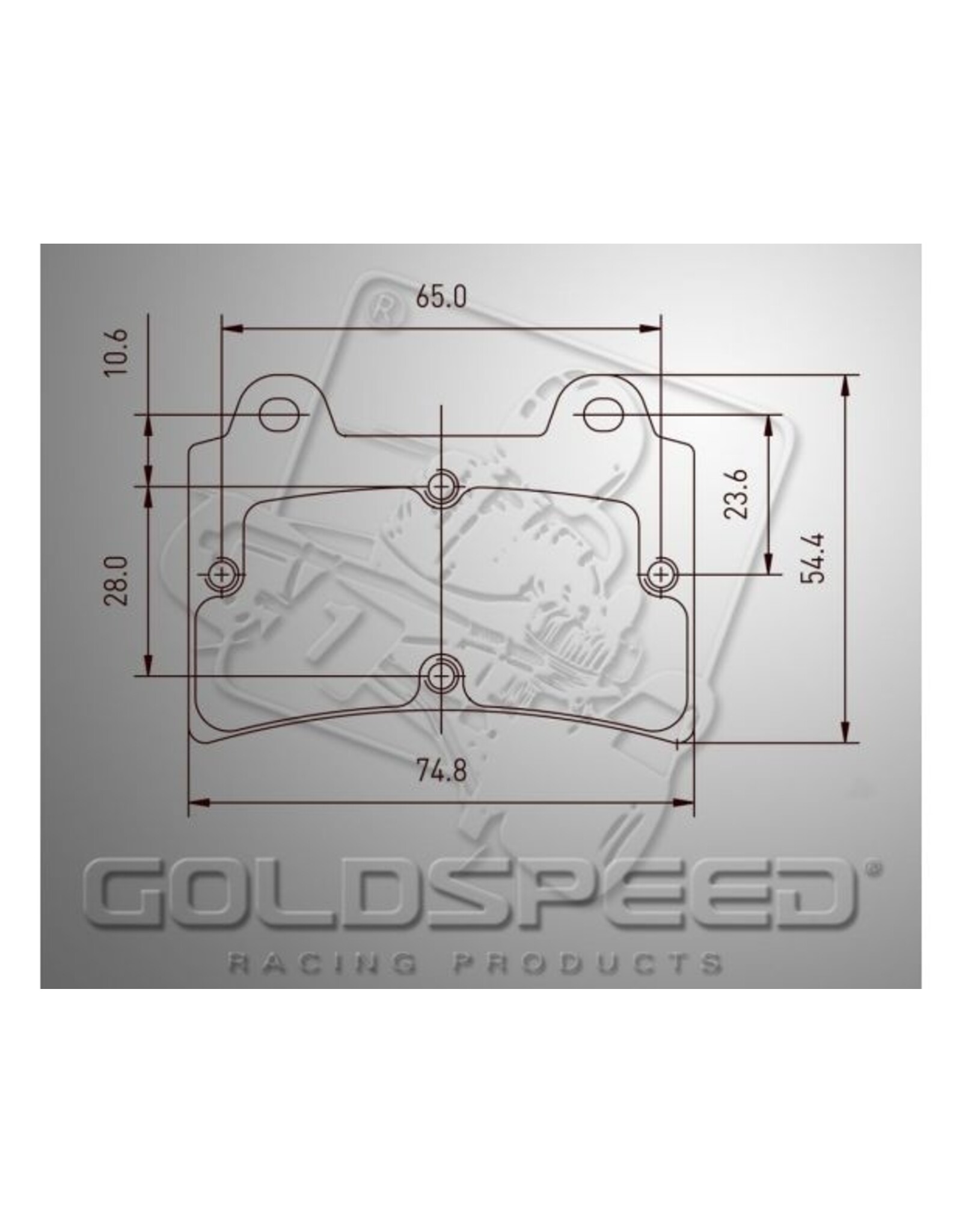 Goldspeed Goldspeed brake pad set Arrow