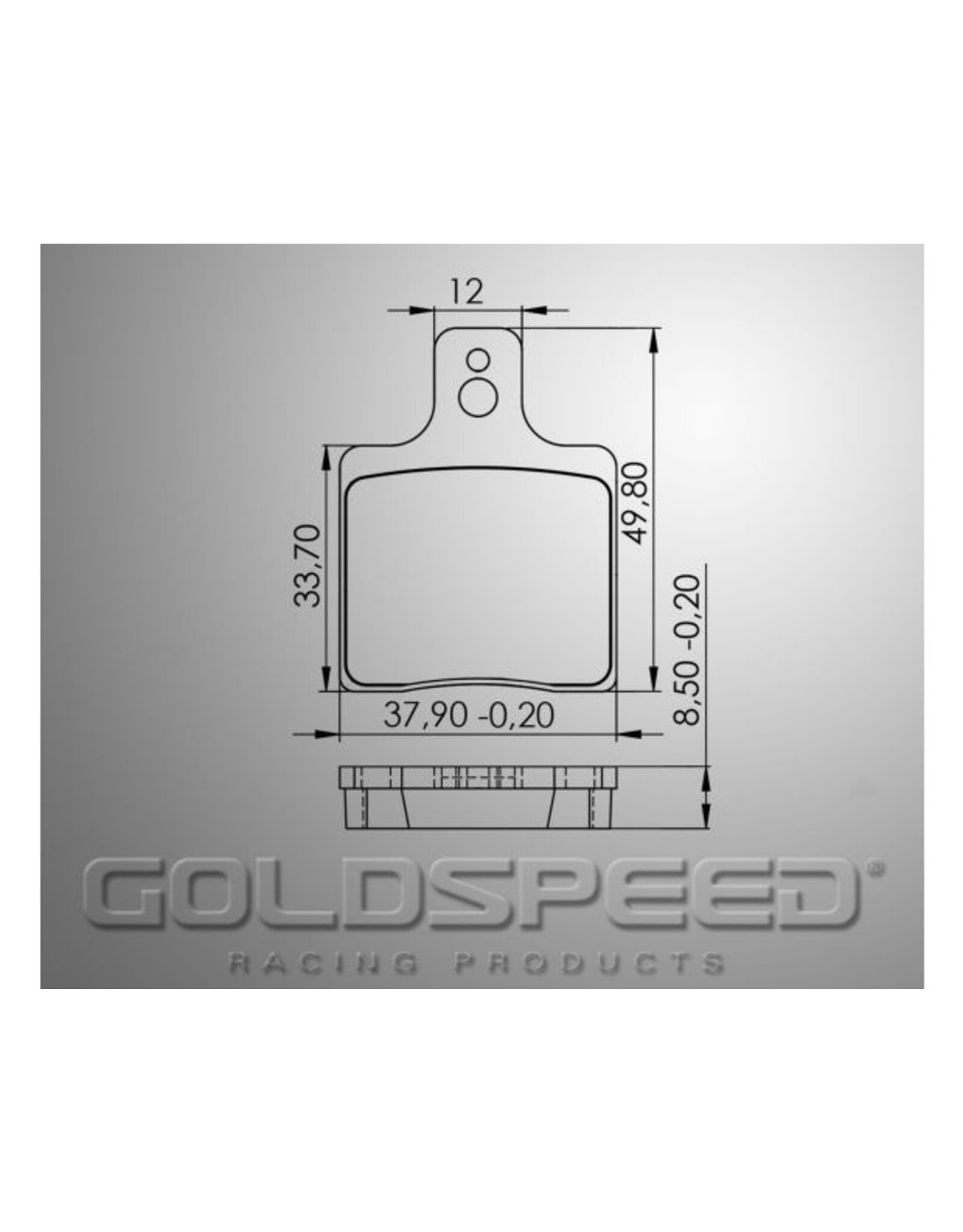 Goldspeed Goldspeed brake pad set CRG 2000 UP-MADDOX-GILLARD TYPE FR