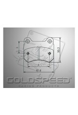 Goldspeed Goldspeed brake pad set PAROLIN-FIRST-ENERGY TYPE