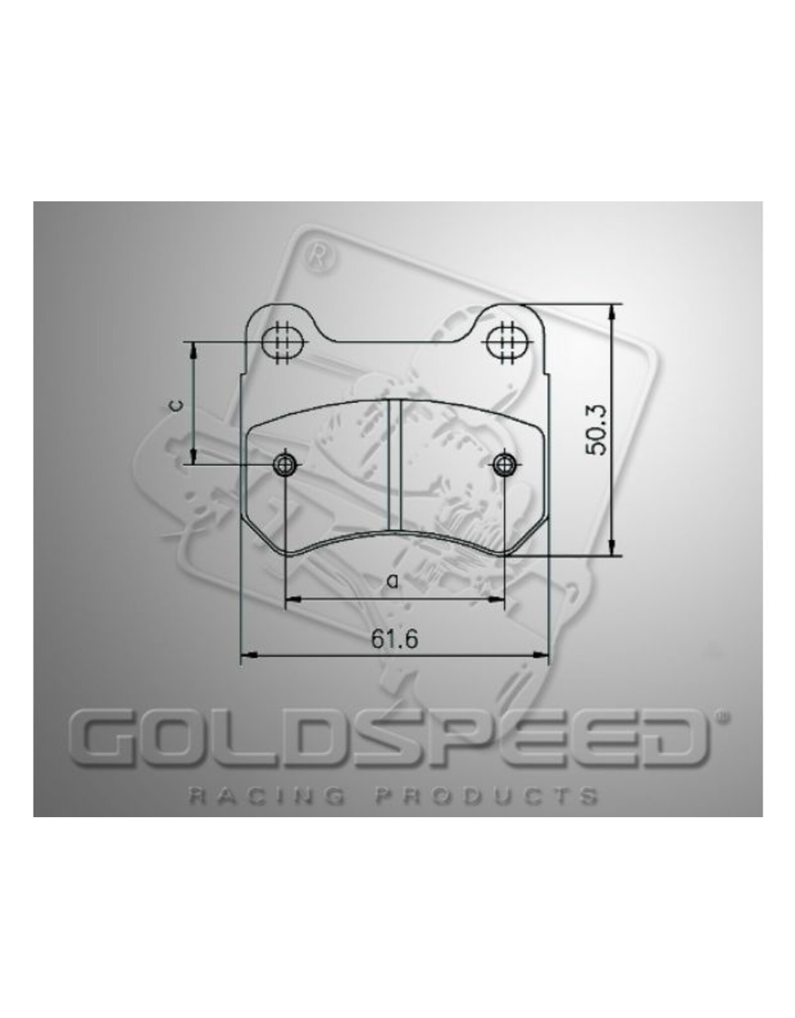 Goldspeed Goldspeed brake pad set PAROLIN-FIRST-ENERGY TYPE