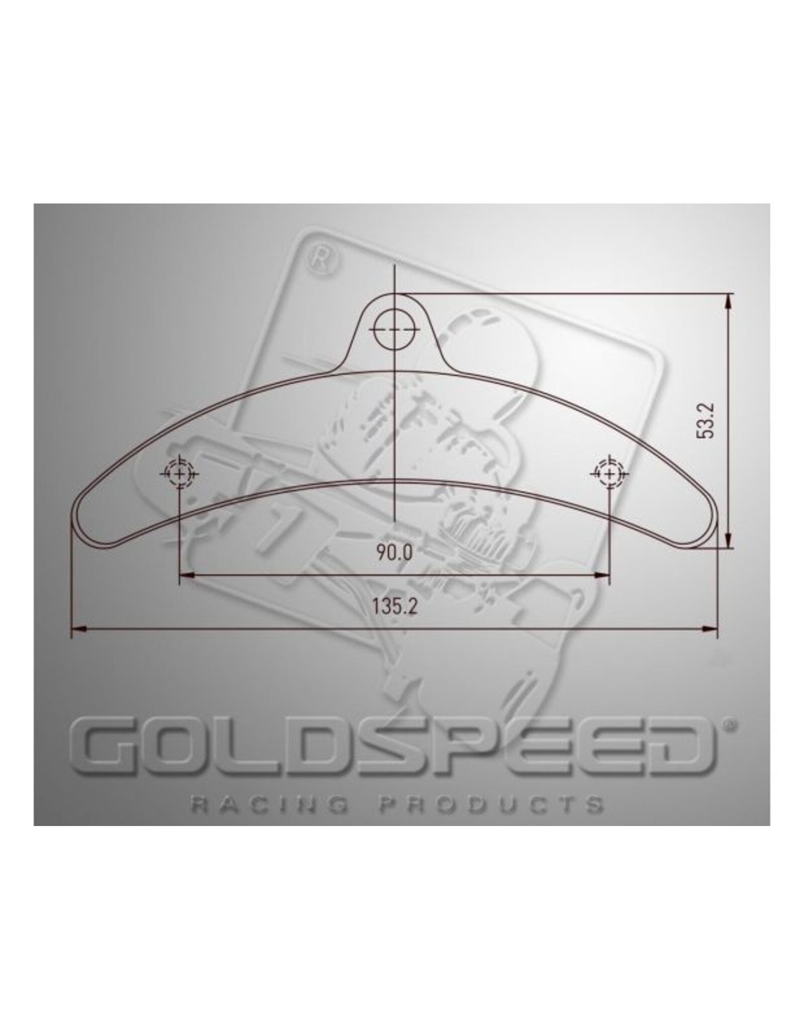 Goldspeed Goldspeed brake pad set BIREL TYPE REAR (14182)