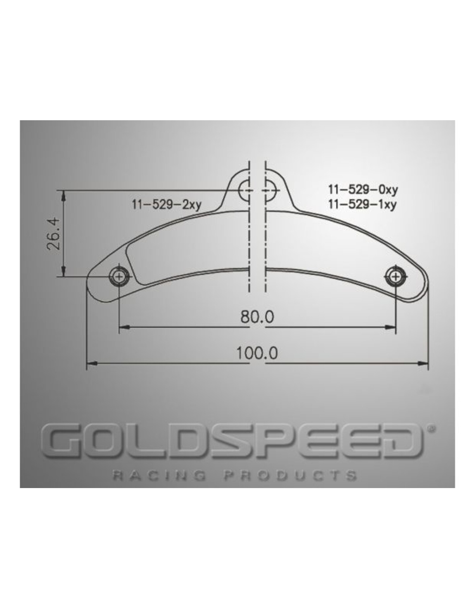 Goldspeed Goldspeed brake pad set BIREL TYPE FRONT MANUEL