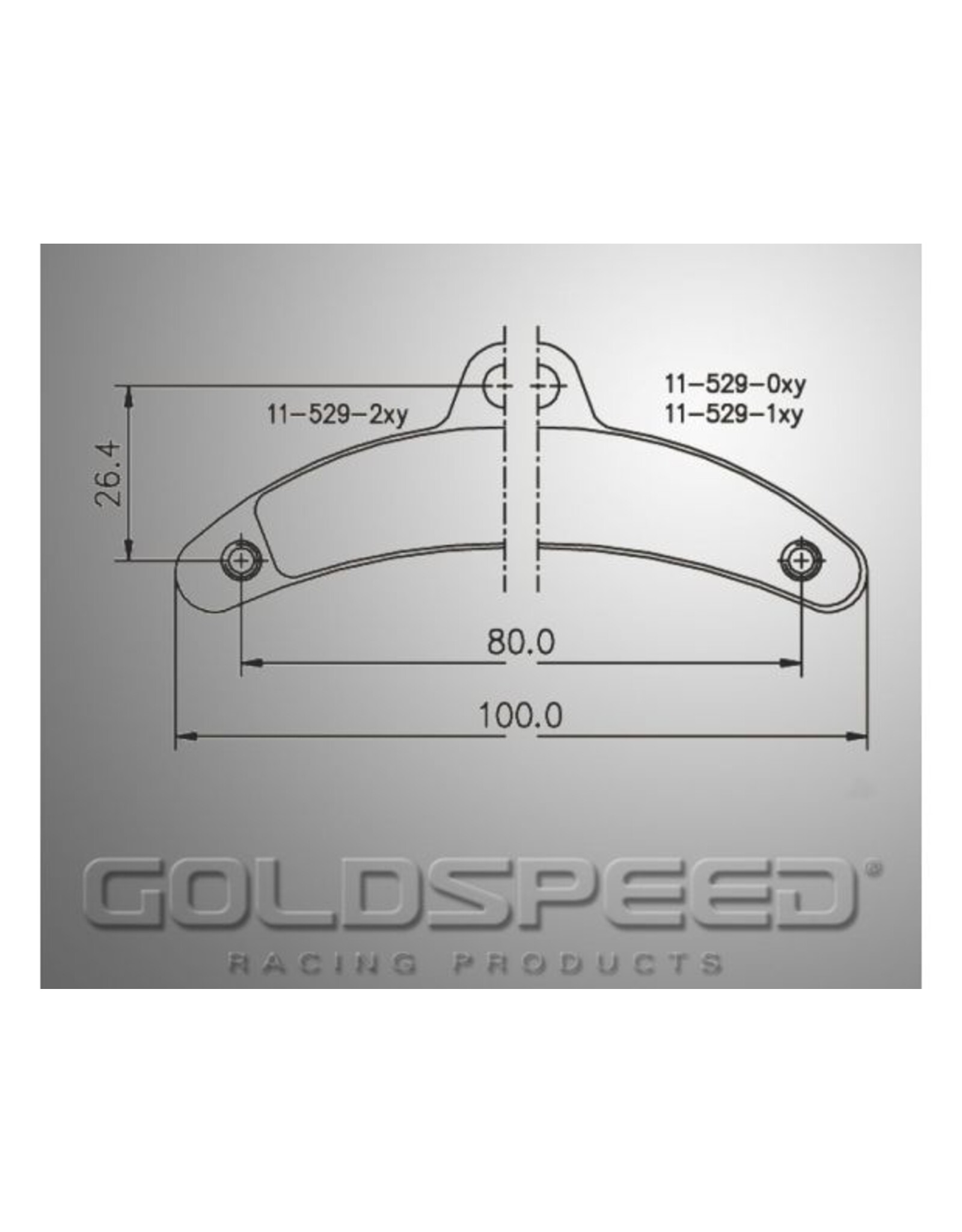 Goldspeed Goldspeed remblok set BIREL TYPE FRONT MANUEL