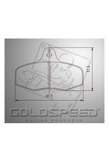 Goldspeed Goldspeed brake pad set INTREPID EVO 3 TYPE REAR