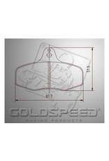 Goldspeed Goldspeed remblok set INTREPID EVO 3 TYPE REAR