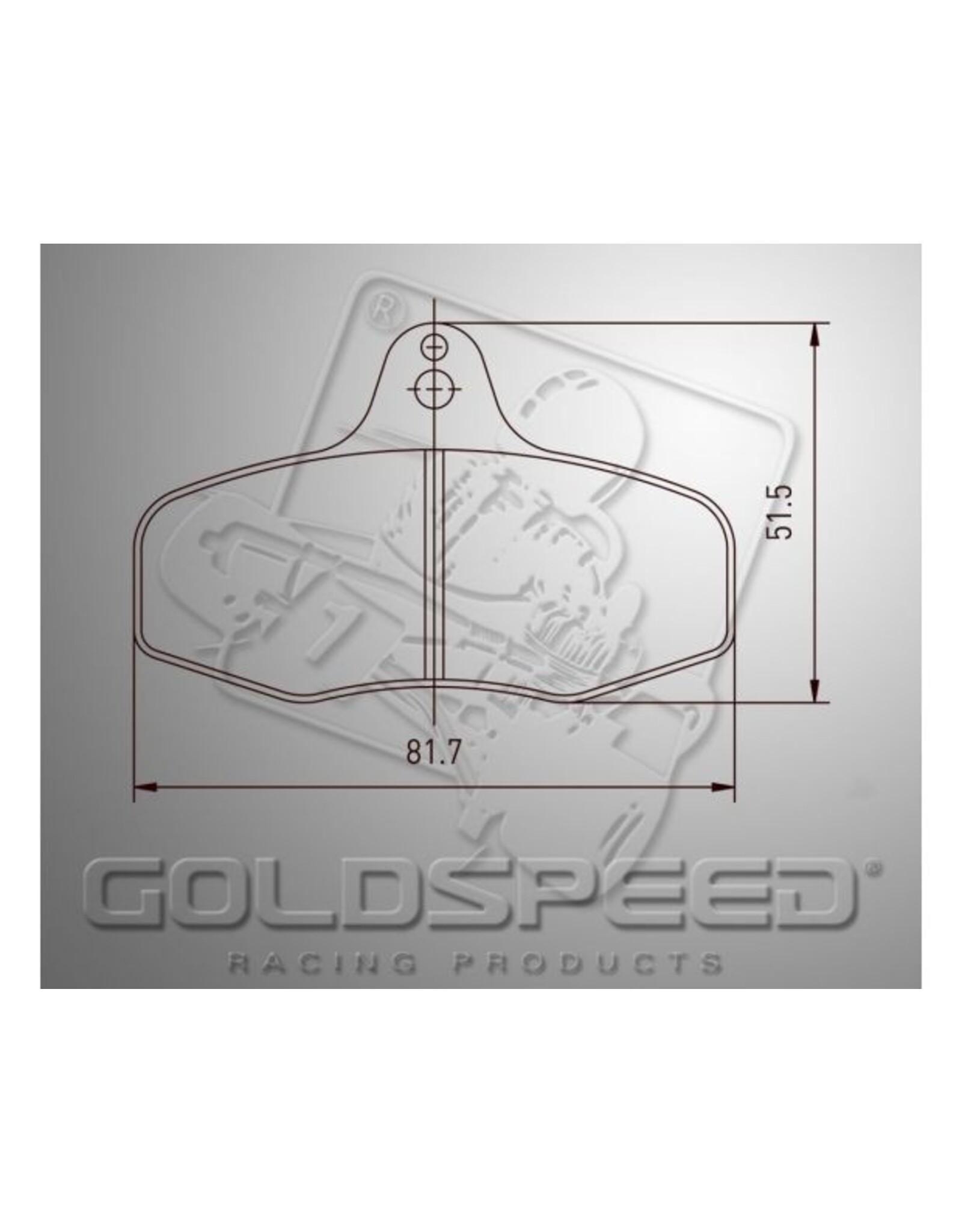 Goldspeed Goldspeed remblok set INTREPID EVO 3 TYPE REAR