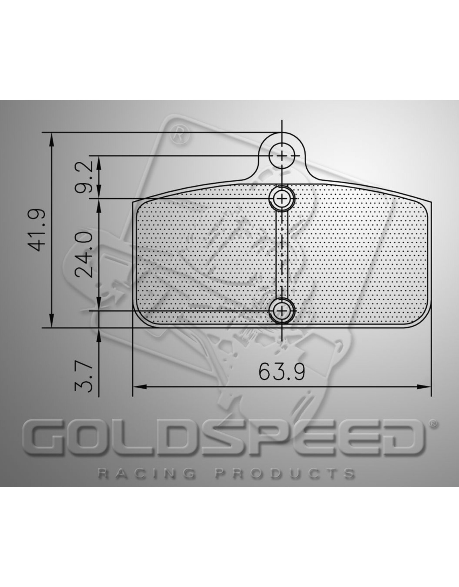 Goldspeed Goldspeed brake pad set SODI TYPE REAR