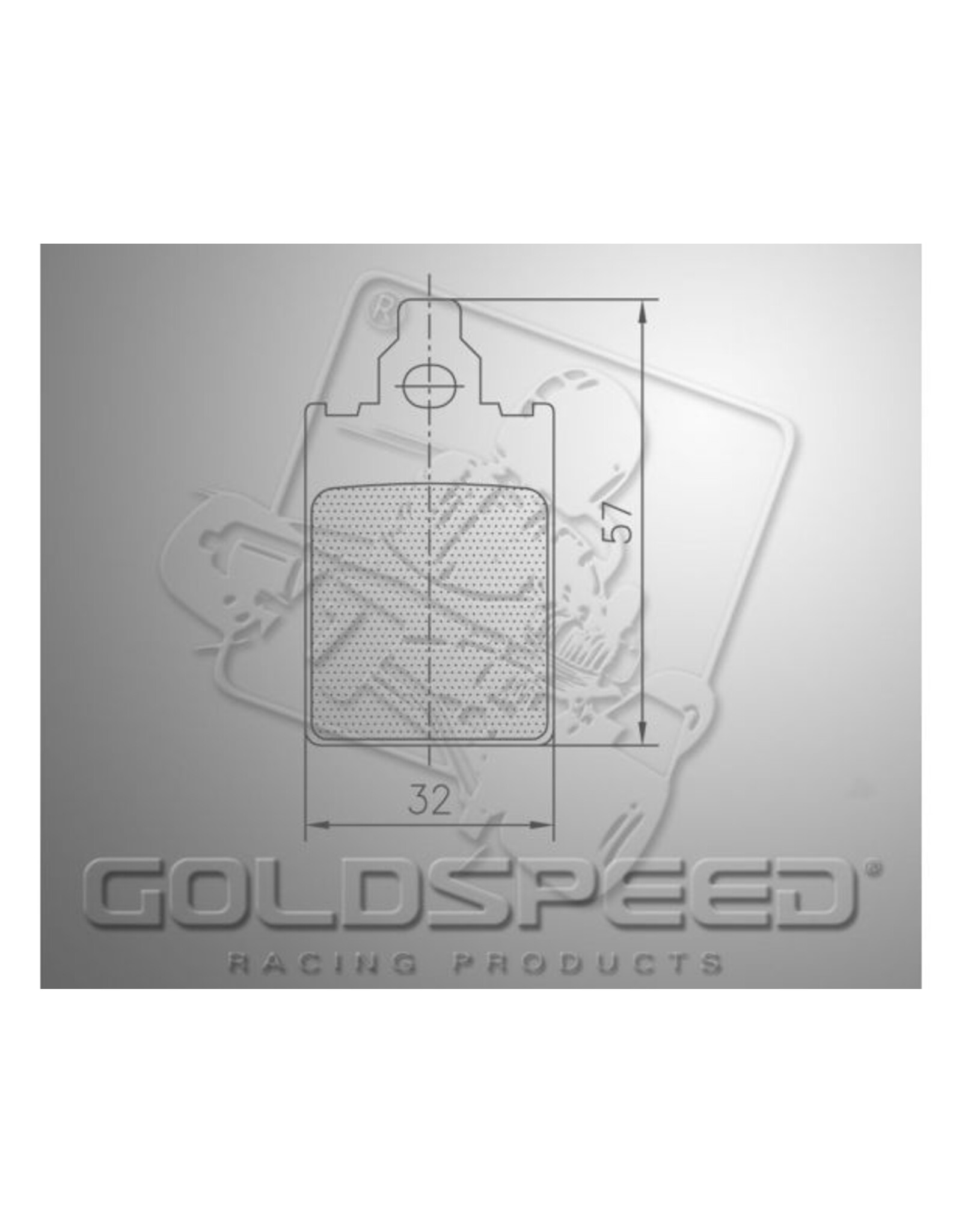 Goldspeed Goldspeed remblok set DINO TYPE FRONT