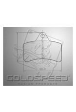 Goldspeed Goldspeed remblok set TOP KART TYPE REAR