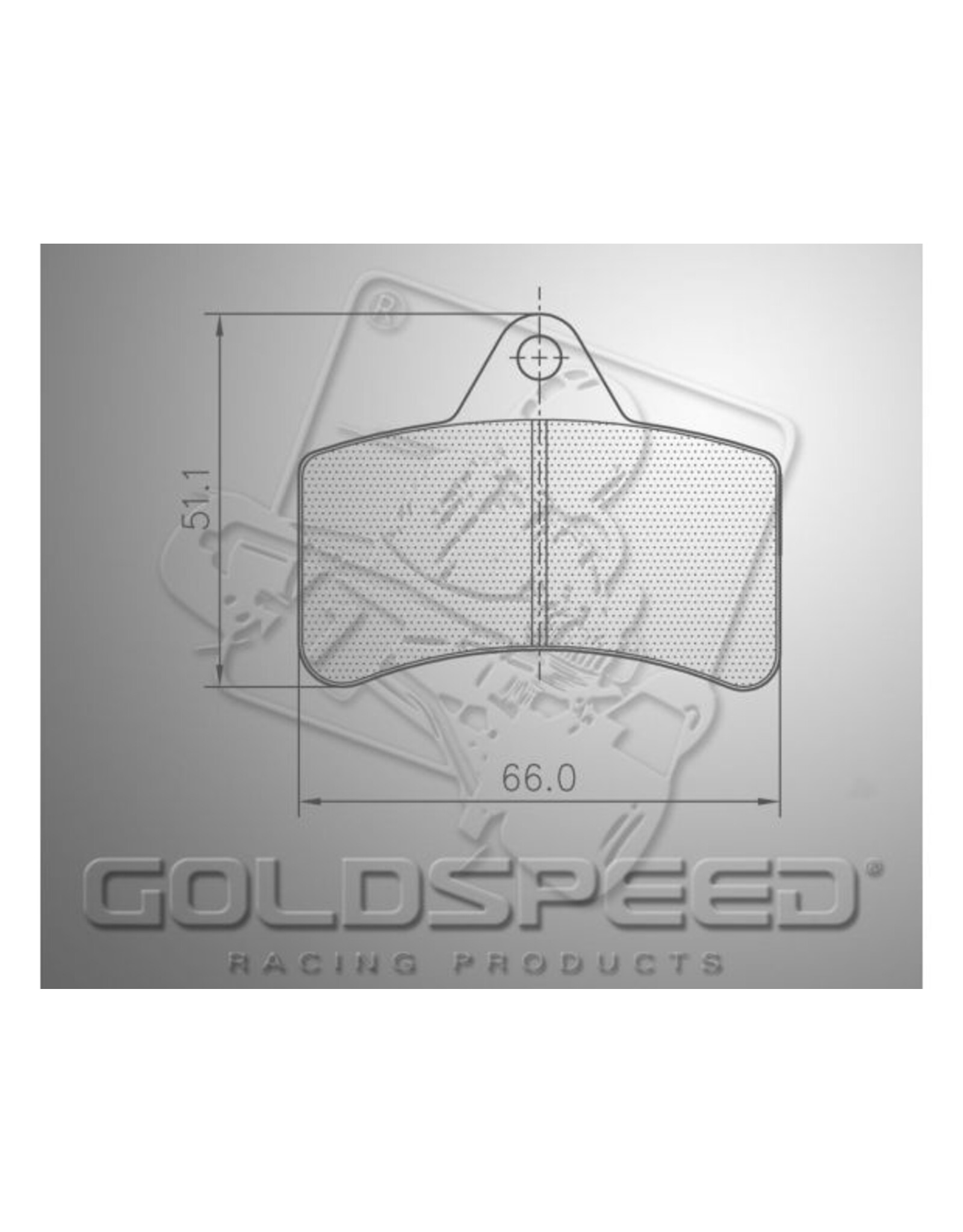 Goldspeed Goldspeed remblok set TOP KART TYPE REAR