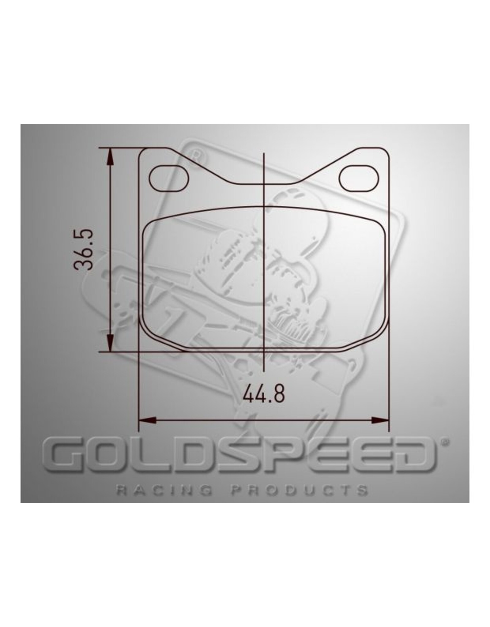 Goldspeed Goldspeed brake pad set K-KART TYPE FRONT