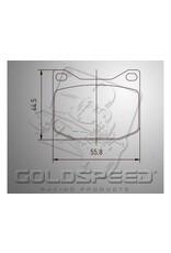 Goldspeed Goldspeed brake pad set K-KART-MARANELLO-MS TYPE REAR