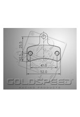 Goldspeed Goldspeed brake pad set SWISS TYPE FRONT HANDBRAKE