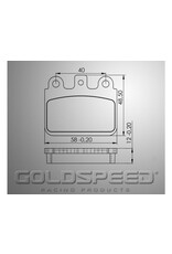 Goldspeed Goldspeed brake pad set CRG VEN 05-AMW-GILLARD TYPE REAR -14196