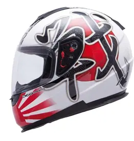 MT Helmets MT Helmets Battle White / Red