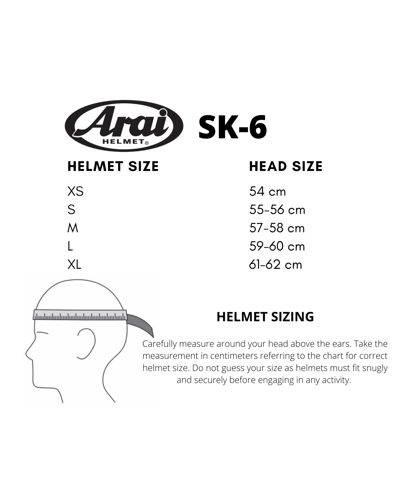 Arai Arai SK-6 Helmet (Snell K2020)