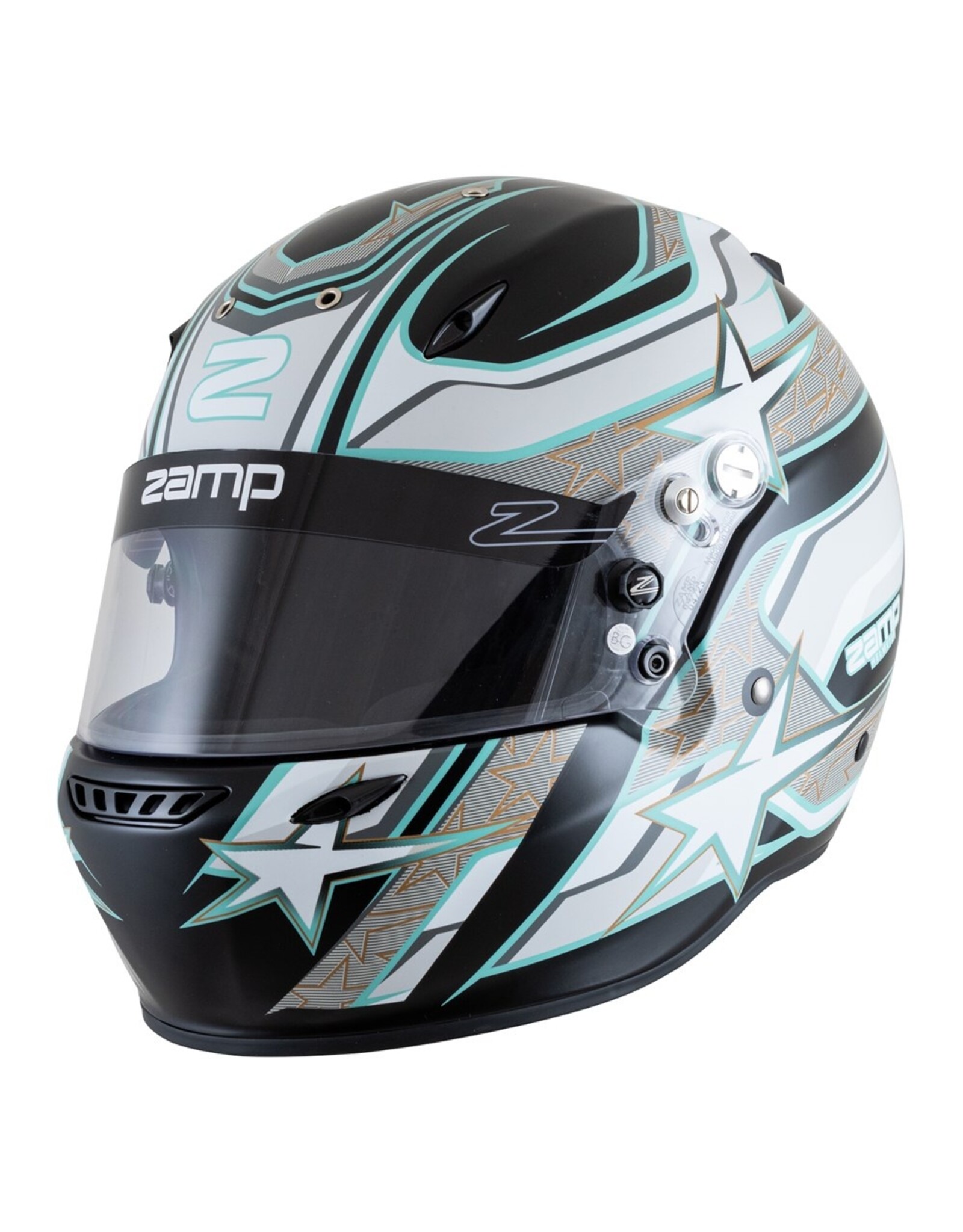 Zamp Zamp ZR-72 Matt zwart / grijs / blauw (FIA-8859 / SNEL 2020)