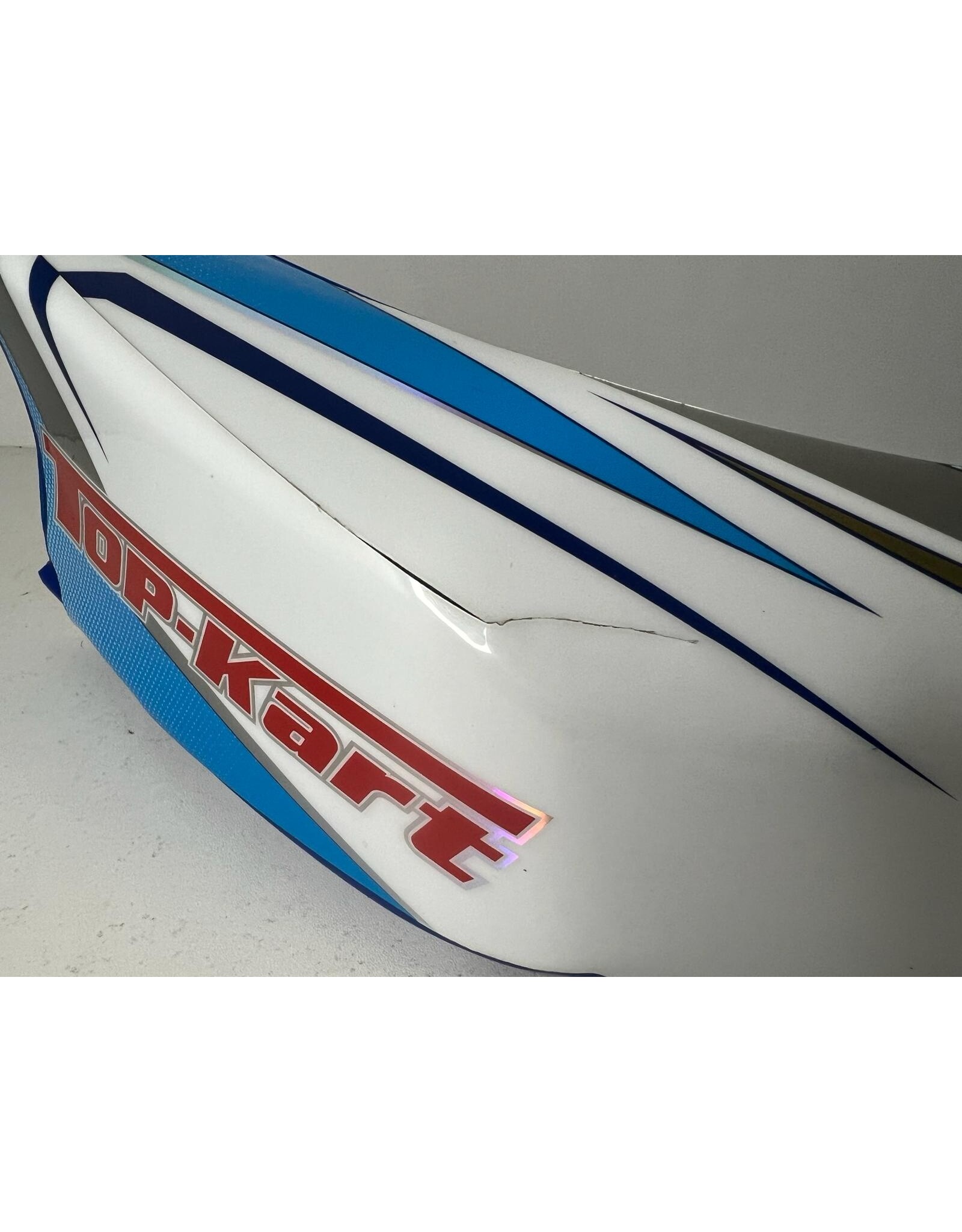 Top Kart KG MK14 Mini front spoiler with Topkart stickers and mounting brackets