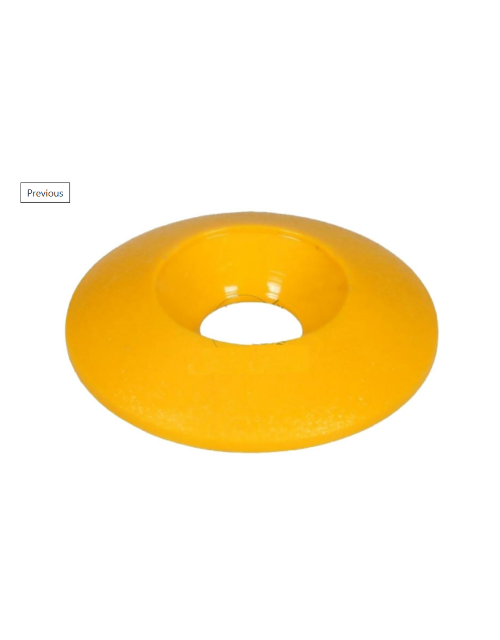 Kartsandparts Plastic countersunk washer M8 Yellow