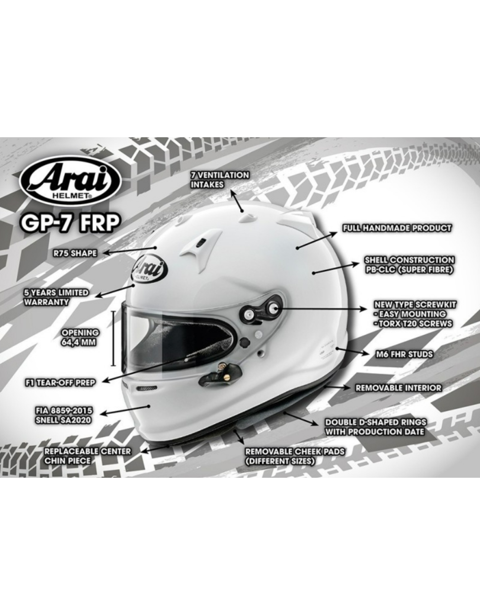 Arai Arai GP-7 Helmet (SA2020 - FIA 8859-2015)