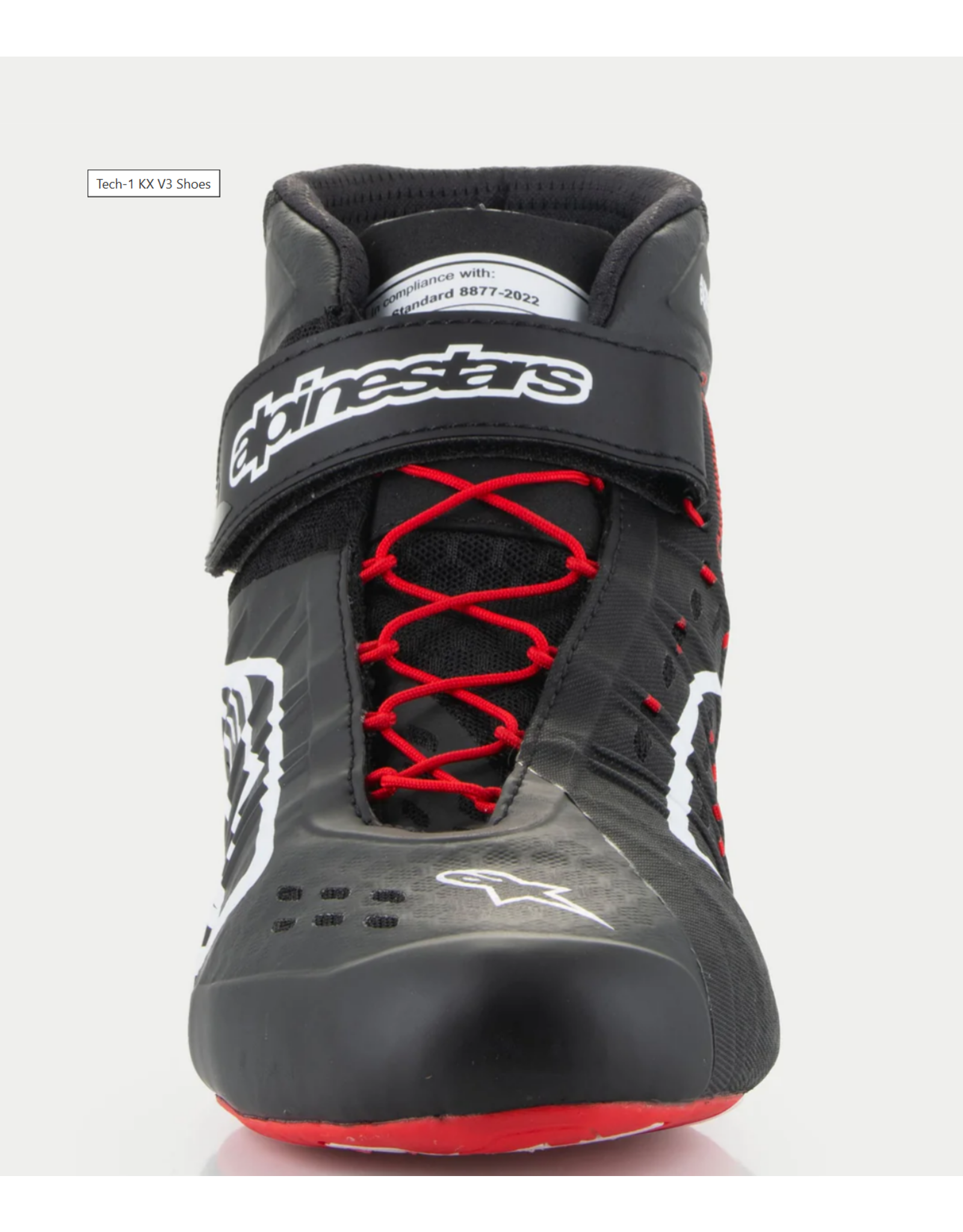 Alpinestars Alpinestars KX V3 Fia gekeurde kart schoenen Zwart