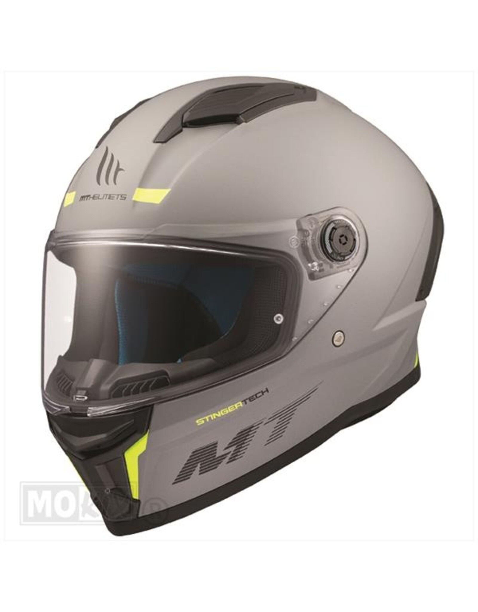 MT Helmets MT Helmets Stinger 2 matt grijs / fluor geel