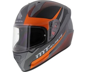 MT Helmets Stinger divided gunmetal fluo orange