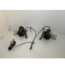 Used Lenzokart KZ front brake system with stub axles and hubs